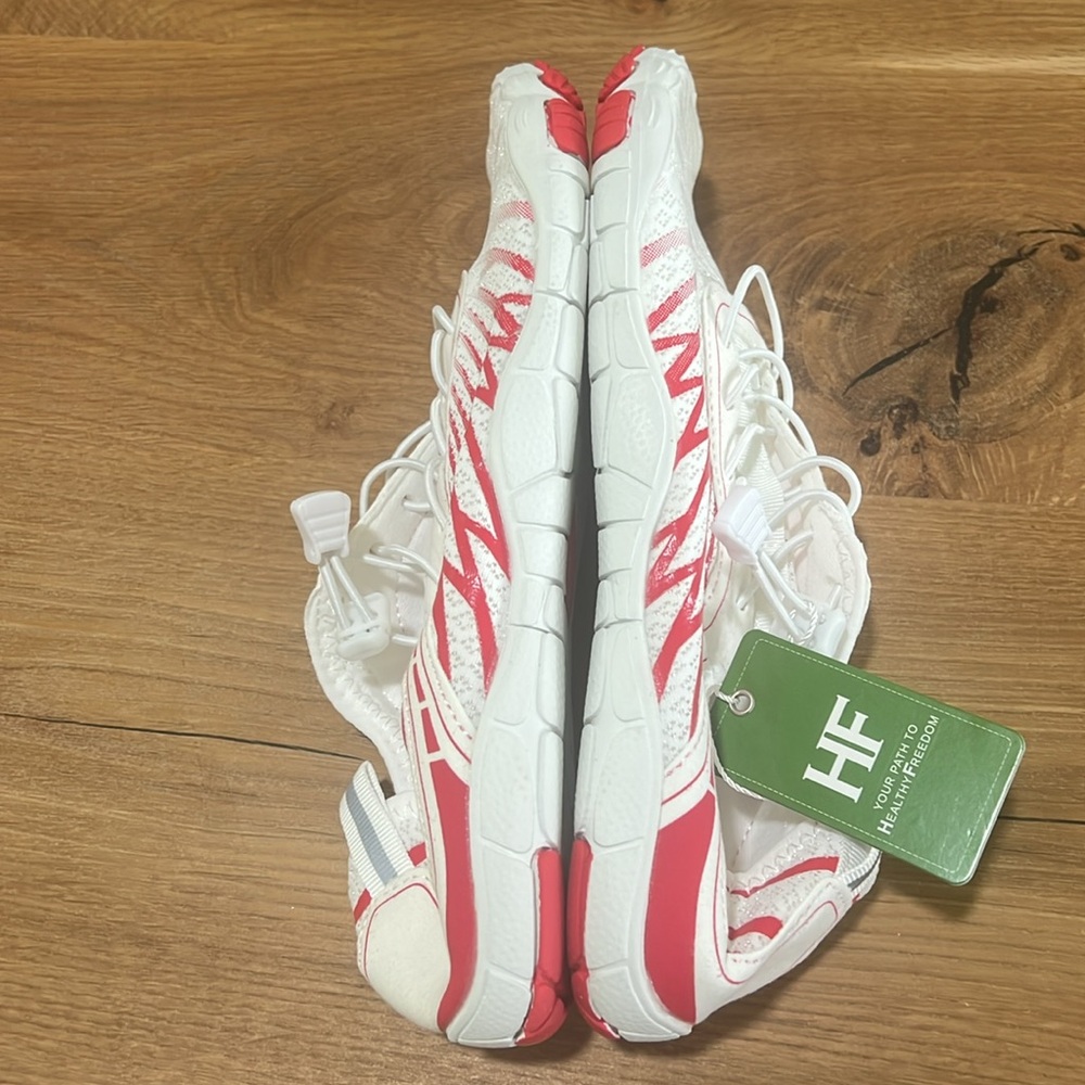 NWT Hike Lorax White Red Barefoot Hiking Shoes Unisex M 10-10.5 W 12-12.5 - Picture 7 of 12